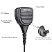 2 Pin Shoulder Speaker Mic, Two Way Radio Speaker Microphone for Kenwood Walkie Talkies