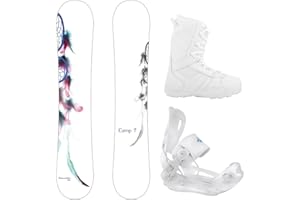 Camp Seven Dreamcatcher with Lux Rear Entry Step in Style Bindings Women's Complete Snowboard Package