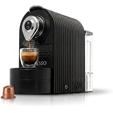 Mixpresso Espresso Machine, Compatible with Nespresso OriginalLine Capsules | 1400W single serve coffee maker with one-touch operation, 19-bar Italian pump and 27oz water tank, black