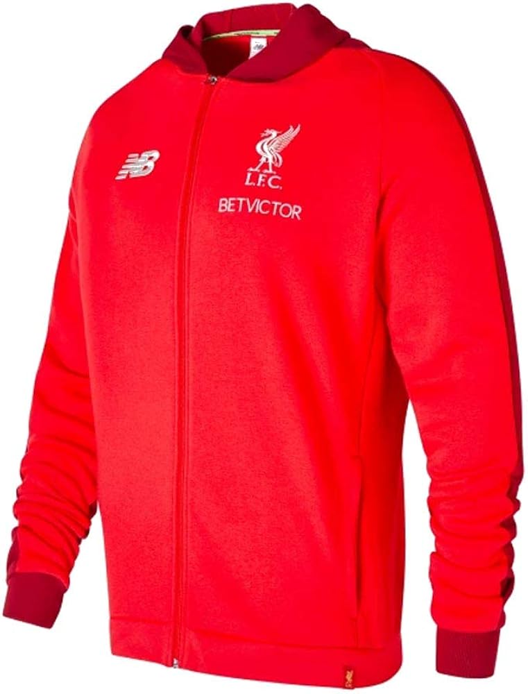 New Balance Liverpool Travel Hoody - Black Marl - SoccerPro