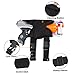 POKONBOY Waistband Compatible with Nerf Guns - 2-Pack Kids Tactical Waist Bag Holster Kit, 2 Blaster Holster and 2 Dart Wrist Kits and 40 Bullets (Guns Not Included)