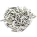 TOTOT 100PCS Alligator Clips Test Crocodile Clamps 28mm Silver Tone