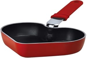 Ecolution Kitchen Extras 6-Inch Heart Shaped Pan, Mini, Red