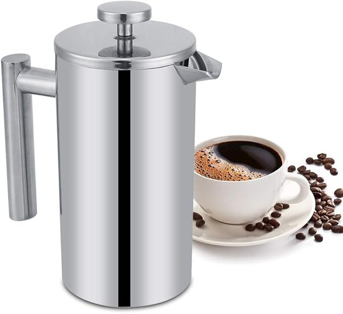 logozoe Stainless Steel Camp Coffee Pot Camping Coffee Pot, Commercial