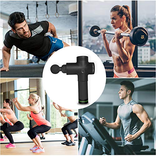 Percussion Massage Gun, Fascia Release Deep Tissue Massager, Handheld Massage Device 20 Speed Levels for Muscle Tension Relief Relaxation