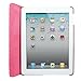 Cellularvilla 360 Degree Rotating Pink Glitter Pu Leather Flip Folio Stand Smart Case Cover for iPad with Retina Display (iPad 4th Generation), The New iPad 3 / iPad 2 (Automatic Wake/Sleep Feature)