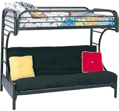 Amazon Com Sturdy Eclipse Twin Over Full Futon Bunk Bed Includes