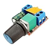 SODIAL(R) Mini DC Motor PWM Speed Controller 3V 6V 12V 24V 35VDC 90W 5a DC Motor Speed Control Switch LED Dimmer