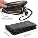 Humble Chic Vegan Leather Wristlet Wallet Clutch Bag - Small Phone Purse Handbag, Black