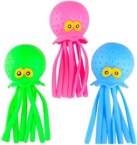 7.75" Octopus Water Bomb Squirter (Package of 6)
