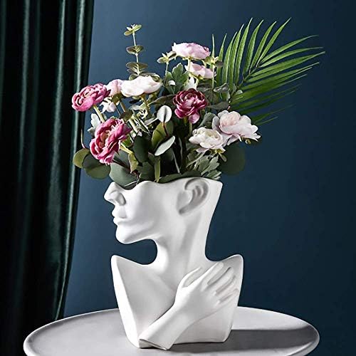 フラワーポット ヘッド花瓶顔プランター樹脂小さな植木鉢 屋内多肉植物プランター オフィスホームデスクトップの装飾の のアートワーク 激安特価品