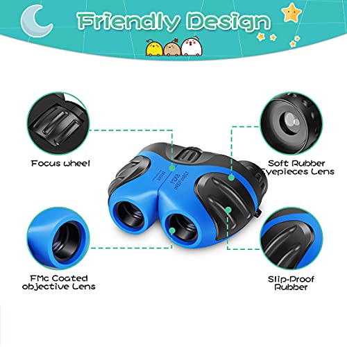 Binocular for Kids,Mom&myaboys Compact Waterproof Binocular Teen Boy