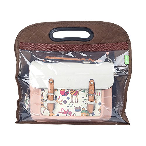 Pack of 3 handbag storage anti-dust cover clear hanging…
