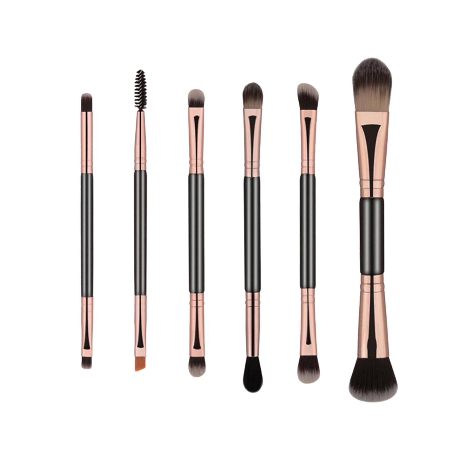 Double Ended Brushing Professional Eyeshadow Brushes Premium Foundation Brushes for Travel Daily Makeup