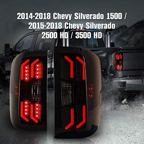 Tail Lights for 20142018 Chevy Silverado 1500 & 20152018 Chevy