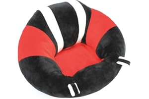 ANPPEX Baby Support Seat, Cute Baby Sofa Chair for Sitting Up, Comfy Plush Infant Seats with Stuffing Inside for 3-12 Months Baby