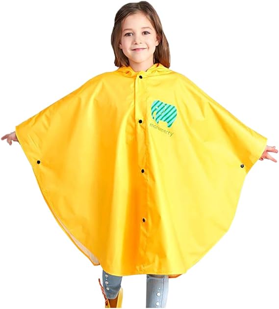 Amazon Fevon レインコート 子供 男の子 女の子 レインポンチョ フード付き バイザー付 反射テープ 可愛い レインウェア キッズ 小学生 ランドセル対応 レインカバー 雨具 カッパ 通学 通園 収納バッグ付 レインウェア 通販