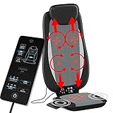Gideon Shiatsu Back Massager Deep Kneading Massage Seat Cushion with Percussion and Vibration Motors with Heat and Precise Pinpoint Customization Control for Full, Mid and Lower Back and you’re Bottom