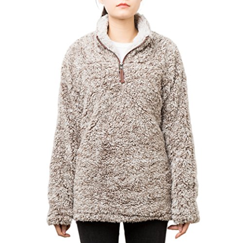 Buy PAAZA Women 1/4 Zip Pullover Frosty 