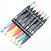 Double head Highlighter Highlighters 7 Colors Dual Tips Permanent Art Markers Highlighter Perfect for Bible Study, Classroom and office