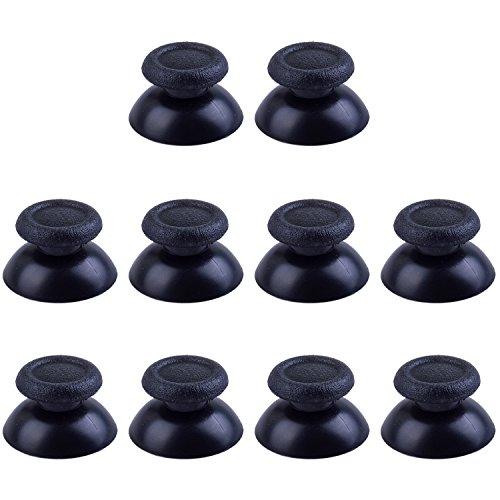 BronaGrand 5 Pairs Black Replacement Analog Stick Thumbsticks Thumb