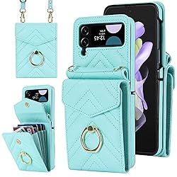Asuwish Phone Case for Samsung Galaxy Z Flip 3 5G
