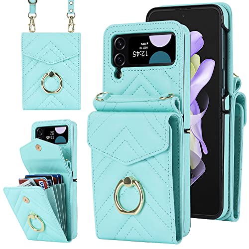 Asuwish Phone Case for Samsung Galaxy Z Flip 3 5G