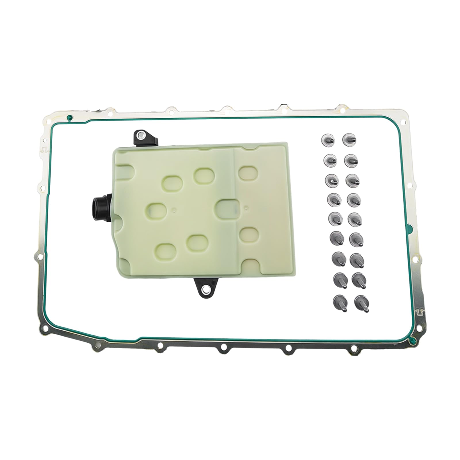 Photo 1 of 10R80 Transmission Filter Kit with Aluminum Pan Gasket & Bolt Set – Fits Ford Mustang,Expedition,Explorer,F-150,Ranger,Transit 150/250/350&Lincoln Navigator,Aviator–Replaces HL3P7G186CA L1MZ7A098A