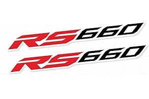 LFJSCK Motorcycle Fairing Reflective Stickers – Waterproof Decals Compatible with Aprilia RS660 2020-2025 (Red and Black)