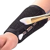 DE'LANCI Makeup Brush Color Remove Spong Wrist Belt Brush Color Cleaner Sponge Remove Shadow Color from Make Up Brushes Professional Color Remove Tool