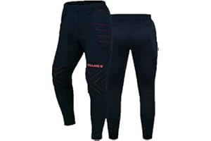 KELME Soccer Goalkeeper Pants Pro with Protection Pads – Padded Soccer Goalie Pants – Kids, Youth and Adults Sizes
