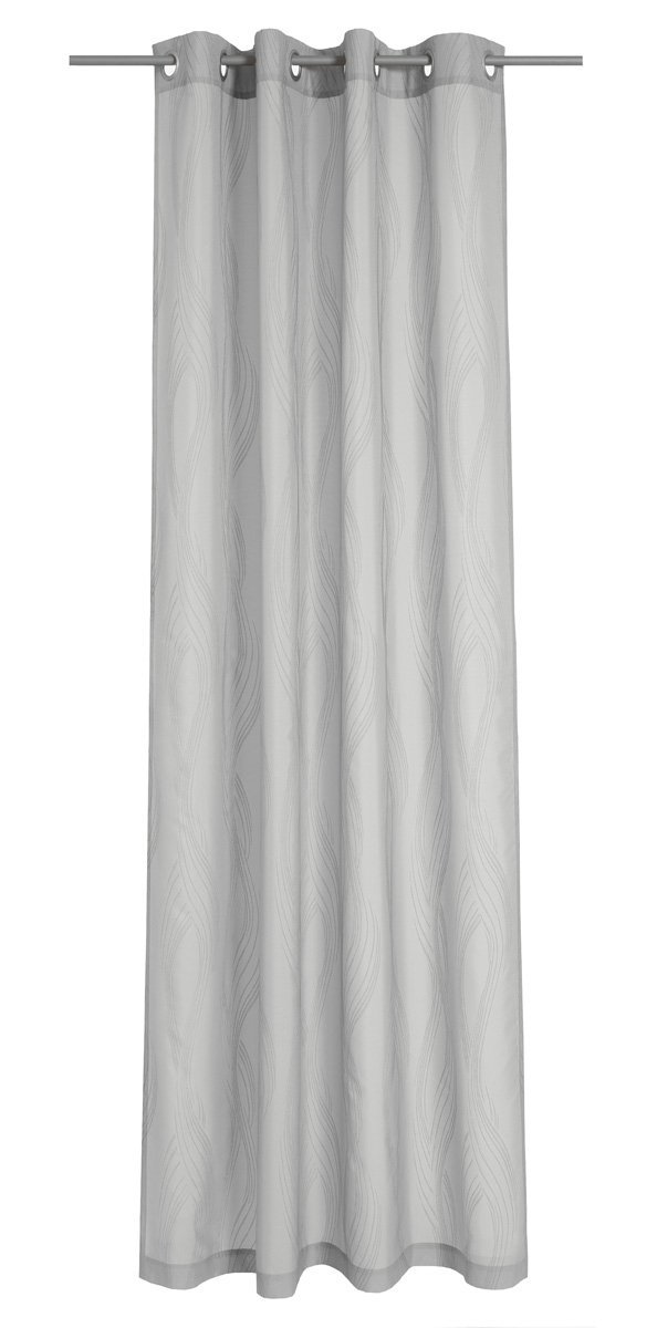 Deko Trends Traviata 6236796 90 Curtain Fabric 245.0 x 137,0 x 245.0 cm silver/grey