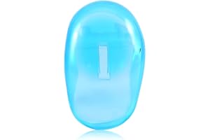 2pcs Ear Cover Protector, Reusable Ear Cover Shield Anti Staining Plastic Guard Protects Earmuffs From The Dye, Blue