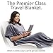 TRAVELREST 4-in-1 Travel Blanket – Wearable Blanket, Pillow & Body Wrap, Lightweight, Compact & Cozy with Carry Case, Travel Friendly, Comfort, Ideal for Airplanes, Long Flights, Road Trips - Gray