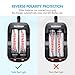 Tenergy Rechargeable 18650 Battery and Charger 2600mAh 3.7V Li-ion Batteries with 18500 14500 Fast Battery Charger for 18650 Flashlight Batteries with PCB Protected (2 Button Top Cells Included)