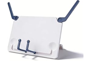 Yosoo Health Gear Folding Tabletop Sheet Music Stand, Adjustable Reading Bookrest Holder Clips Portable Desktop Stand Clips B