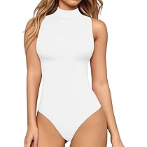 Body Femme Manches Longues Col Rond - Tissu Doux Extensible - Coupe Ajustée Basique - Pour Tous Les Jours