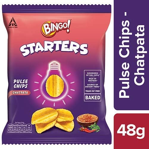 Bingo Starters Pulse Chips - Chatpata 48g