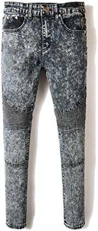 Just No Logo Men's Skinny Biker Jeans Acid Wash(W36)