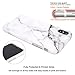 JAHOLAN iPhone X Case iPhone Xs Case White Marble Design Clear Bumper Glossy TPU Soft Rubber Silicone Cover Phone Case for iPhone X iPhone Xs