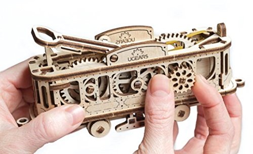 UGears Mechanical Town Series Tram Line mechanical wooden model KIT 3D puzzle Assembly