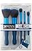 MODA Perfect Mineral 6 pc Makeup Brush Flip Kit, Blue
