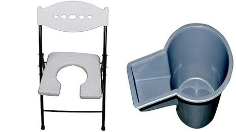 Asr Surgical Foldable Commode Chair With Pot White Amazon In Health Personal Care