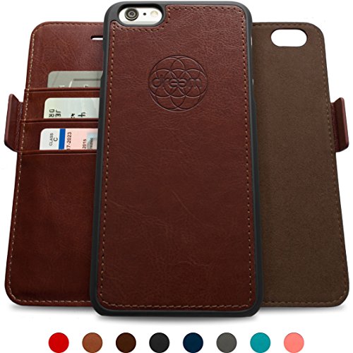 Dreem iphone 6/6s plus wallet case with detachable slim…