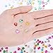 Outus 500 Pieces 5 to 8 mm Acrylic Craft Jewels Gems Gemstone Embellishments, Assorted Colors