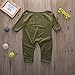 Newborn Infant Baby Girls Clothes Long Sleeve Off Shoulder Romper Jumpsuit (M(6-12months))