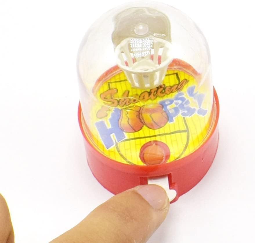 Mioaoa Random Color Mini Finger Basketball Shooting Game, Mini Handheld Desktop Table Basketball Game Toy for Development Educational for Reduce Stress Killing Time Games Time,Toy Sports