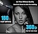 Jinri Professional 1875w Tourmaline Hair Dryer,Negative Ionic Salon Hair Blow Dryer,DC Motor Light Weight Low Noise Hair Dryers with Diffuser & Concentrator,Black