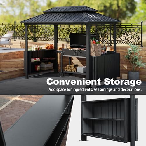 Domi 6x10 Hardtop Grill Gazebo Review: Durable Steel BBQ Shelter with Storage image 12