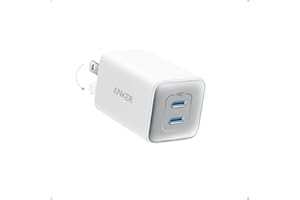 Anker Nano 47W USB C Charger, 2 Port Compact Foldable GaN Charger for iPhone 17 / 16, Galaxy, Pixel, Compatible with MagSafe (White)